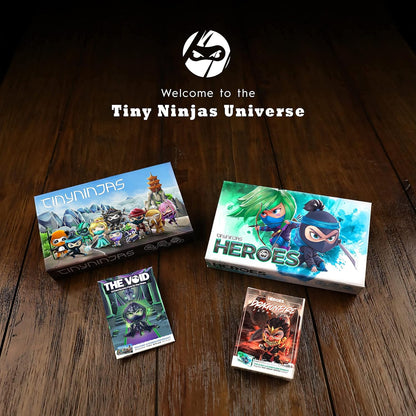 Tiny Ninjas | Small & Portable | Fast-Paced Card and Dice Battles for 1-2 Players
