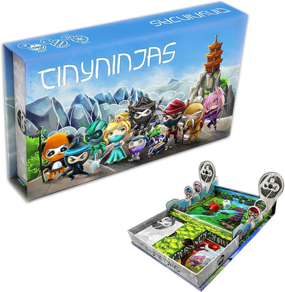 Tiny Ninjas | Small & Portable | Fast-Paced Card and Dice Battles for 1-2 Players