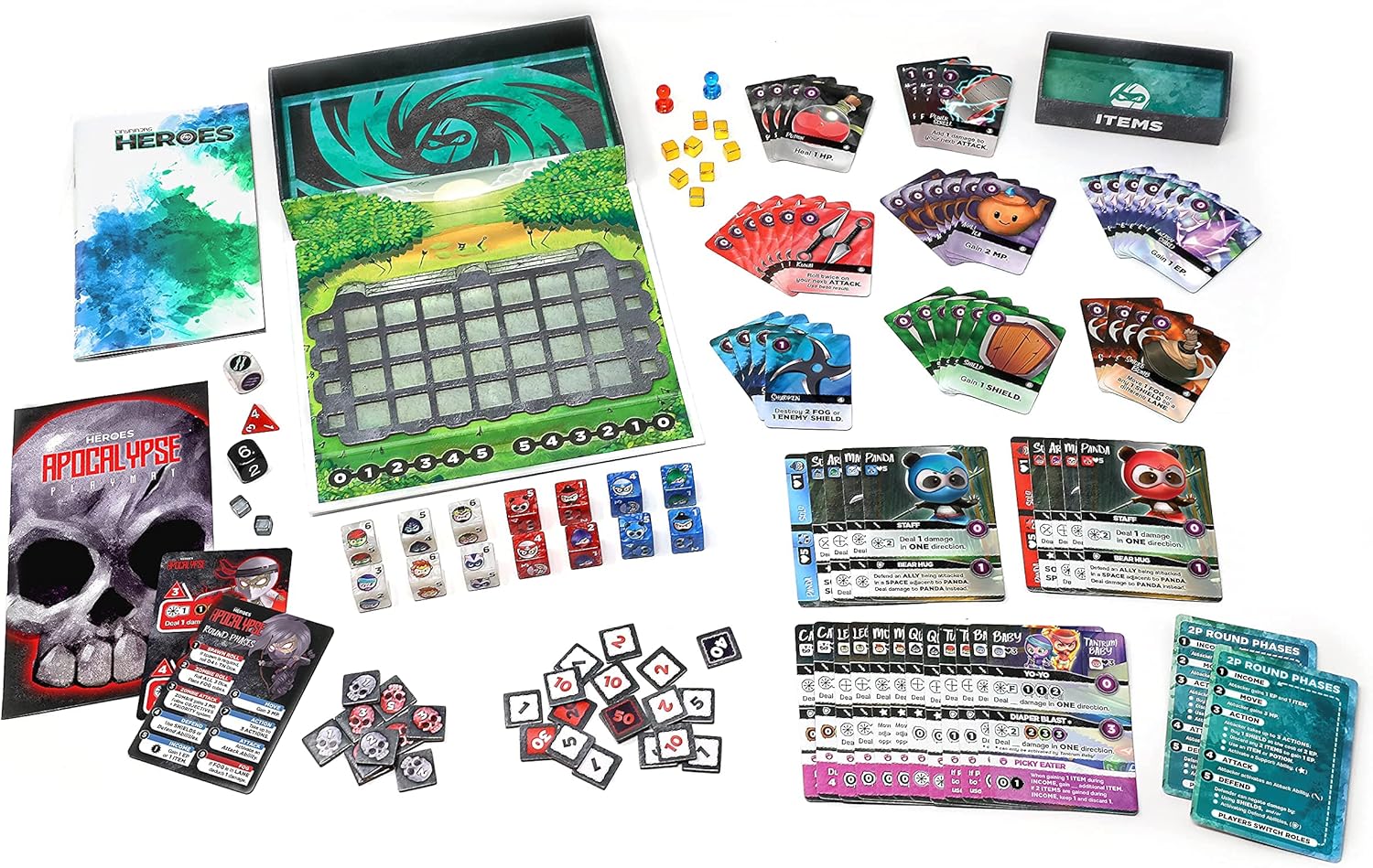Tiny Ninjas: Heroes | Small & Portable | Strategic Tactical Combat for 1-2 Players