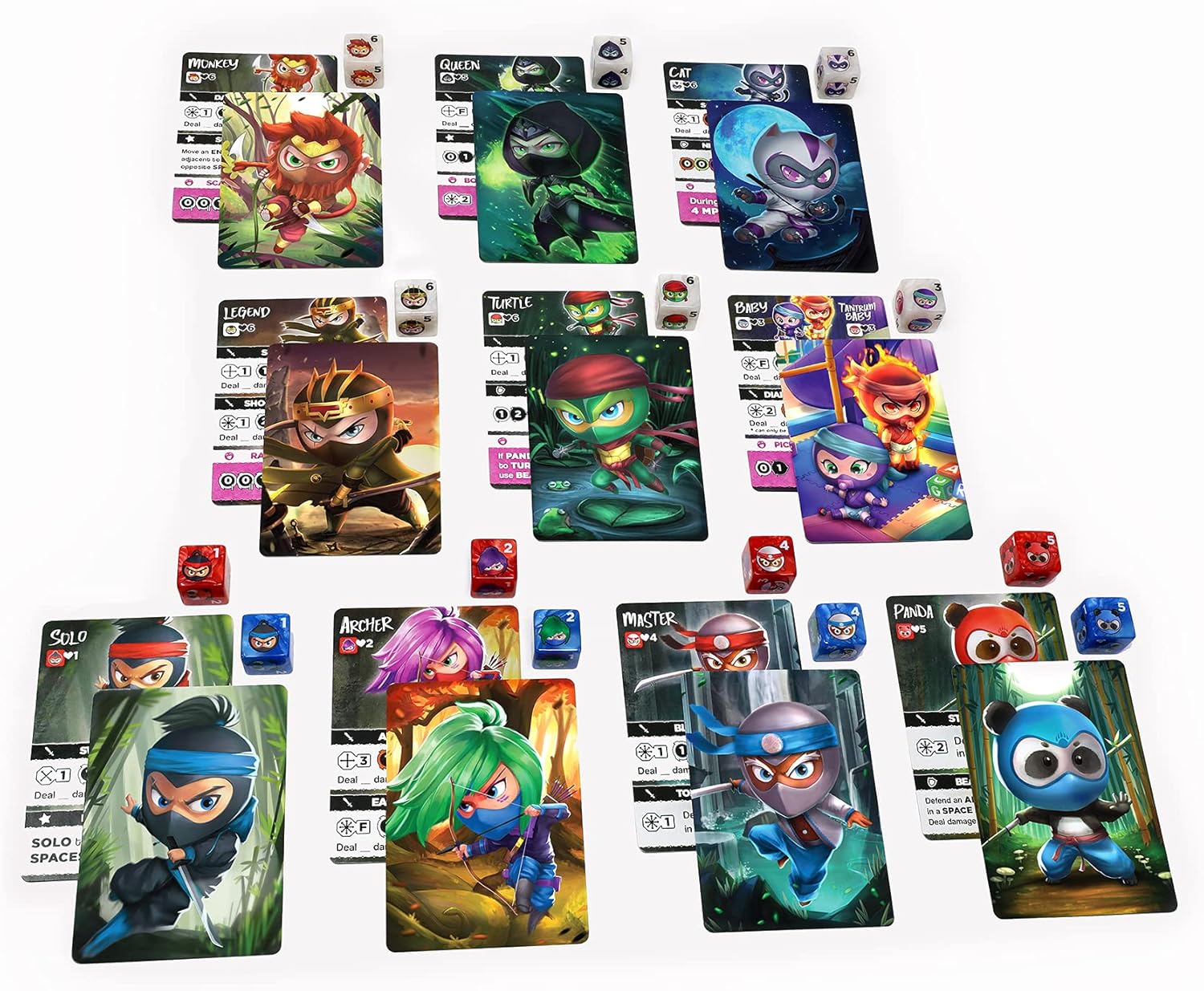 Tiny Ninjas: Heroes | Small & Portable | Strategic Tactical Combat for 1-2 Players