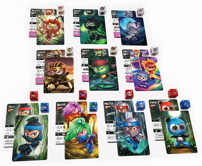 Tiny Ninjas: Heroes | Small & Portable | Strategic Tactical Combat for 1-2 Players