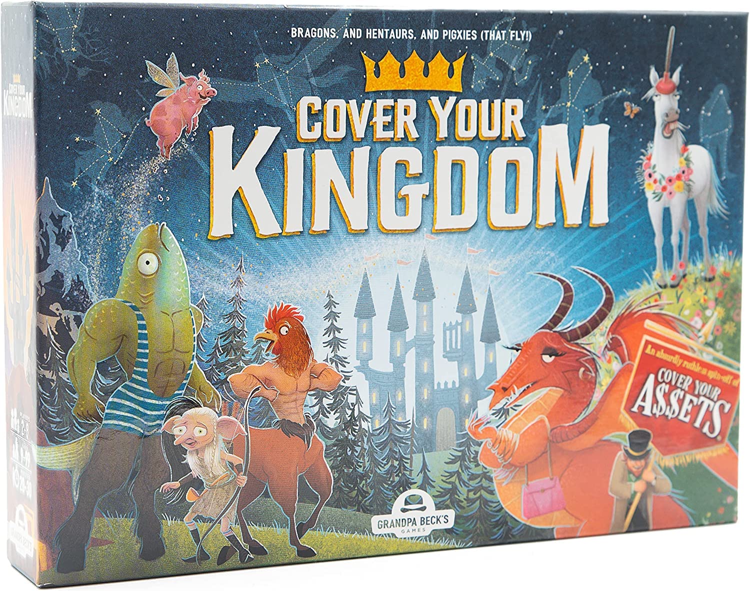 Cover Your Kingdom Card Game by Grandpa Beck's Games - Cover Your Assets New & Very Obnoxious Brother - A Magically Malicious Party Game for 2-8 Players Ages 9+