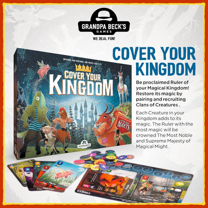Cover Your Kingdom Card Game by Grandpa Beck's Games - Cover Your Assets New & Very Obnoxious Brother - A Magically Malicious Party Game for 2-8 Players Ages 9+