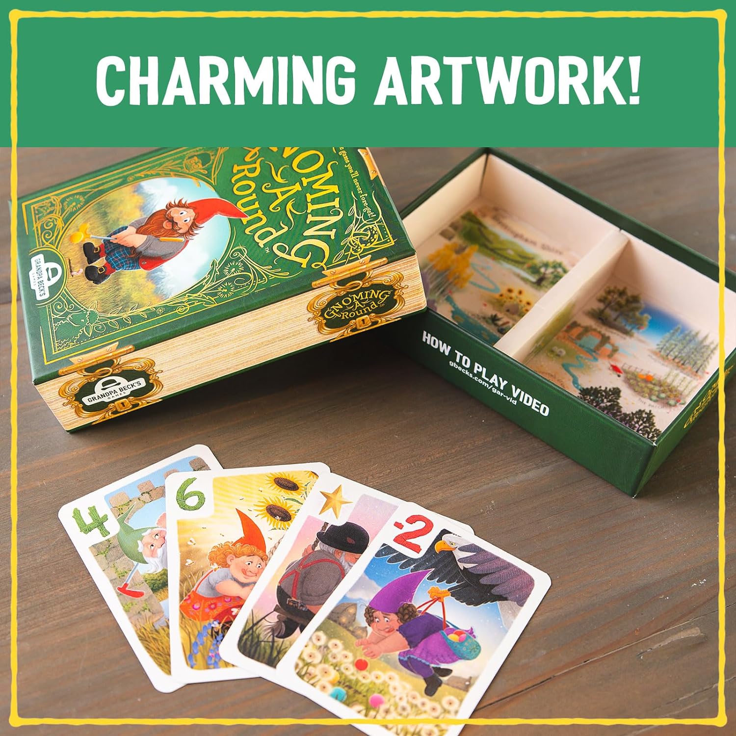 Grandpa Beck's Games Gnoming A Round - Fun Family Card Game - From the Creators of Skull King & Cover Your Assets | 2-7 Players Ages 7+