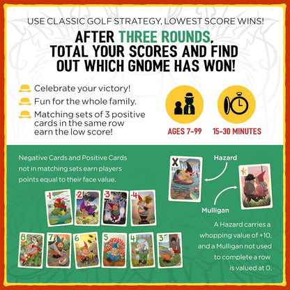 Grandpa Beck's Games Gnoming A Round - Fun Family Card Game - From the Creators of Skull King & Cover Your Assets | 2-7 Players Ages 7+