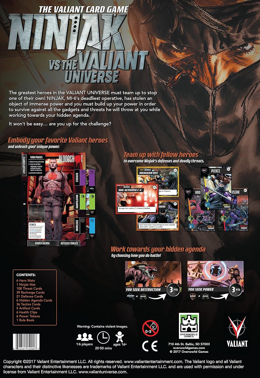 Valiant Card Game Ninjak Vs. The Valiant Universe 0901OWG
