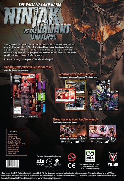 Valiant Card Game Ninjak Vs. The Valiant Universe 0901OWG