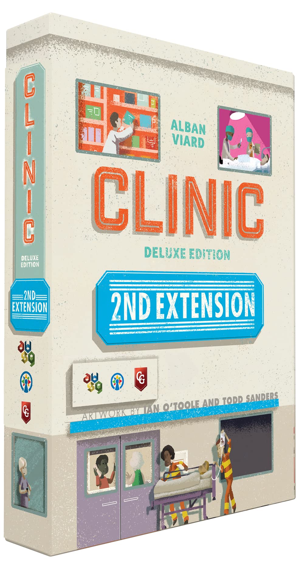 Capstone Games: Clinic Deluxe Extension 2 - Strategy Board Game Extension, 1-4 Players, Ages 12+, 60-150 Min Game Time