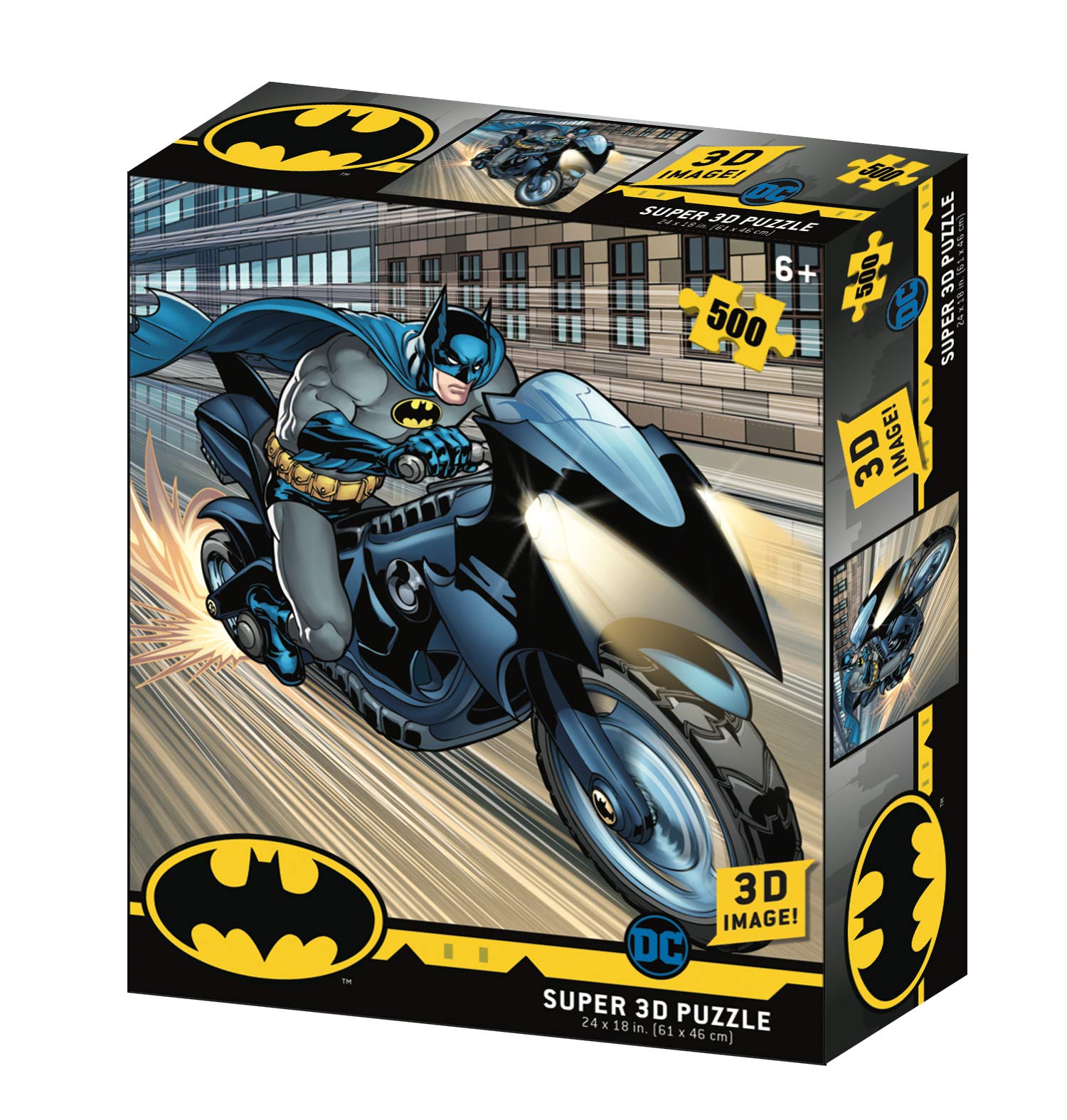 DC Comic BM32519 Batman - Batcycle 3D effect jigsaw puzzle, Various