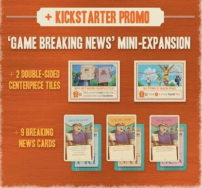 Fit to Print Board Game Kickstarter Deluxe Edition with promos