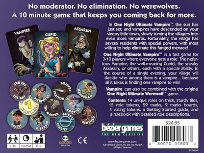 Bezier Games BEZVAMP One Night Ultimate Vampire Game