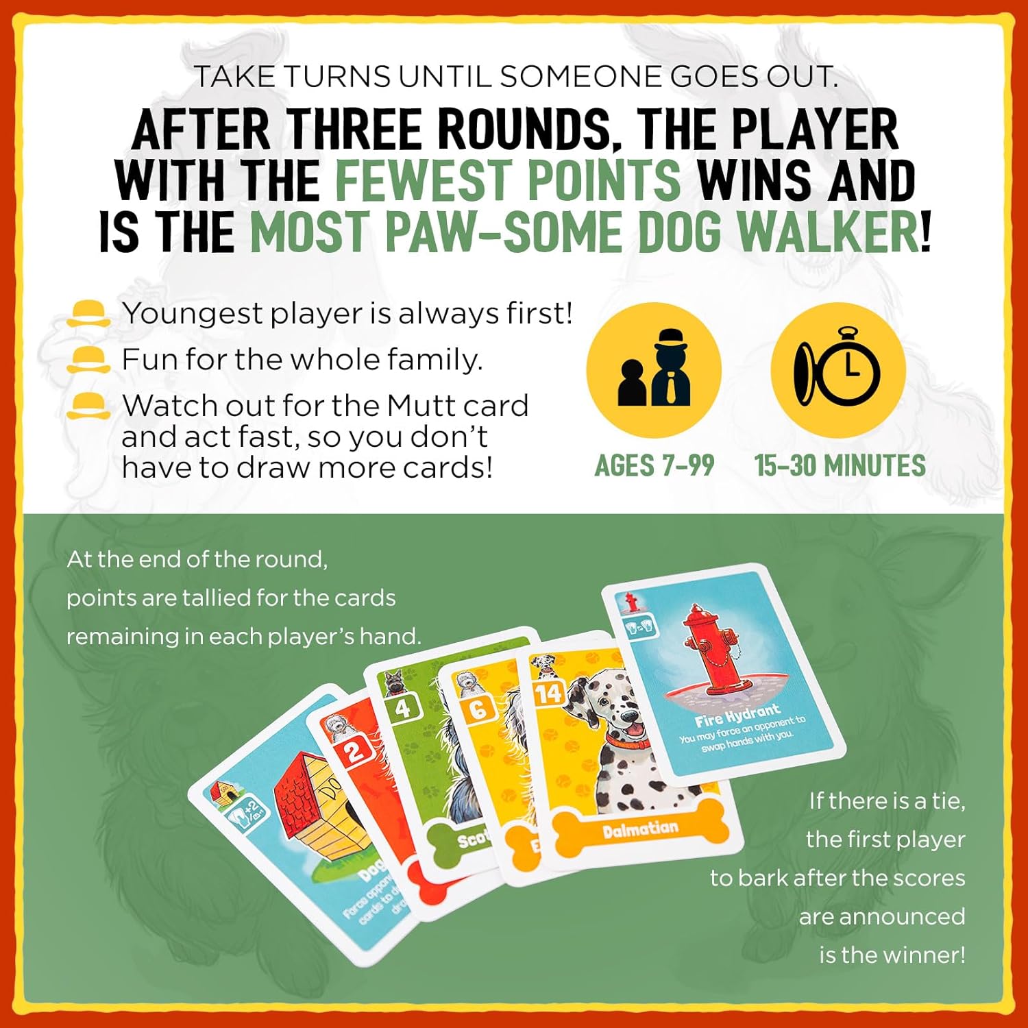 Nuts About Mutts Card Game by Grandpa Beck's Games - Fun Family-Friendly Hand-Elimination Game for Kids, Teens, and Adults - from The Creators of Skull King & Cover Your Assets - 3-8 Players Ages 7+