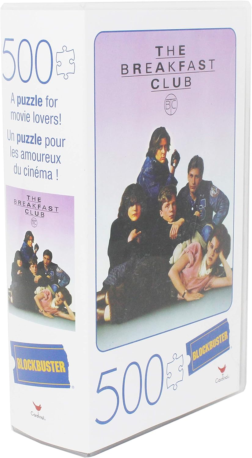 Spin Master Games 500-Piece Puzzle in Plastic Retro Blockbuster VHS Video Case, The Breakfast Club