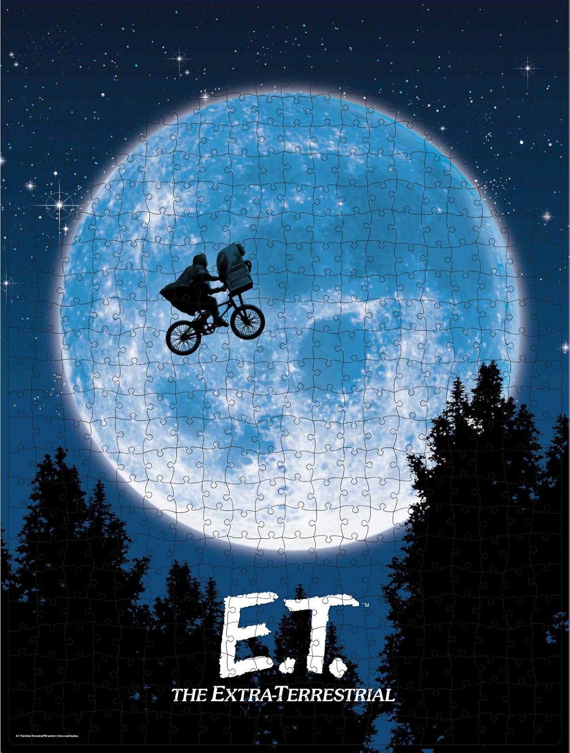 E.T. the Extra-Terrestrial Movie 500-Piece Puzzle in Plastic Retro Blockbuster VHS Video Case