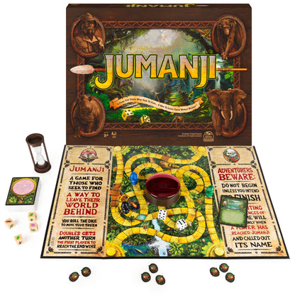 Jumanji The Game, The Classic Adventure Board Game for Kids and Families Aged 8 and Up Jumanji the Game (New Packaing)