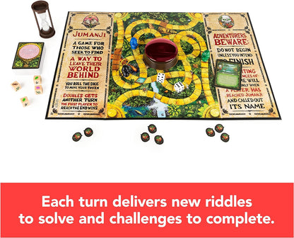 Jumanji The Game, The Classic Adventure Board Game for Kids and Families Aged 8 and Up Jumanji the Game (New Packaing)