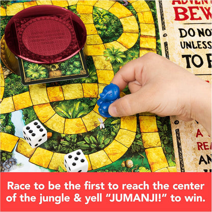 Jumanji The Game, The Classic Adventure Board Game for Kids and Families Aged 8 and Up Jumanji the Game (New Packaing)