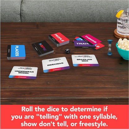 Spin Master Games Tell Me Without Telling Me - The Viral Trend, Ahora un Divertido Juego de Fiesta para una Despedida de Soltero o Despedida de Soltera, Universidad, cumpleaños y más, para Adultos a