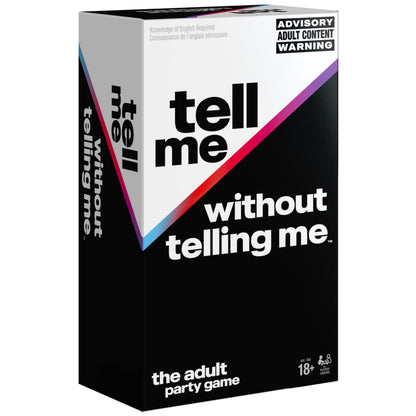 Spin Master Games Tell Me Without Telling Me - The Viral Trend, Ahora un Divertido Juego de Fiesta para una Despedida de Soltero o Despedida de Soltera, Universidad, cumpleaños y más, para Adultos a