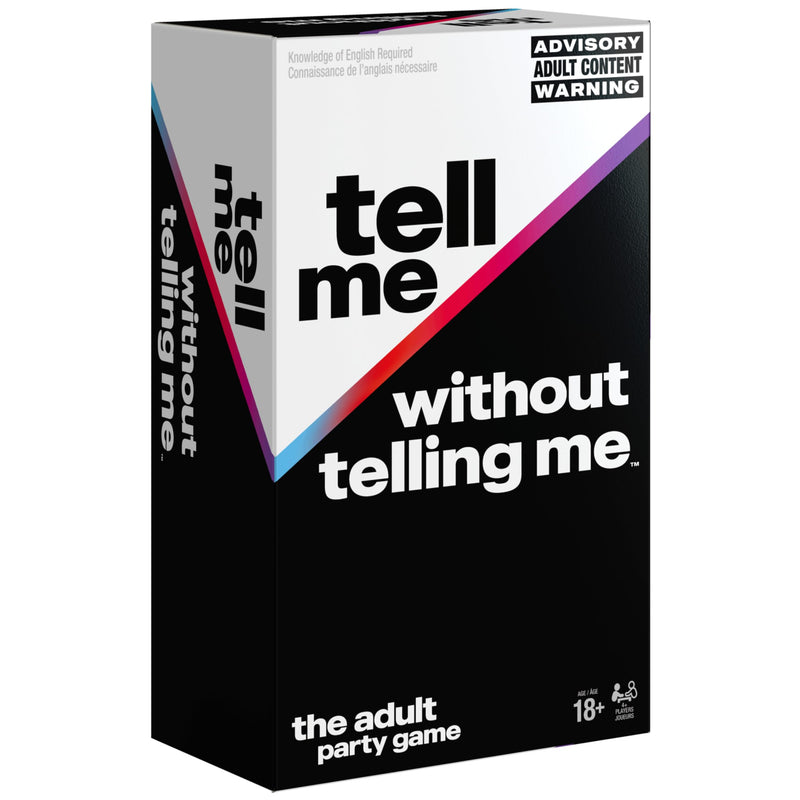 Spin Master Games Tell Me Without Telling Me - The Viral Trend, Ahora un Divertido Juego de Fiesta para una Despedida de Soltero o Despedida de Soltera, Universidad, cumpleaños y más, para Adultos a