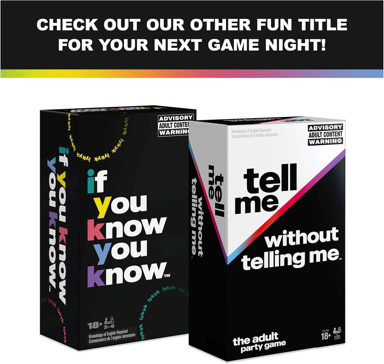 Spin Master Games Tell Me Without Telling Me - The Viral Trend, Ahora un Divertido Juego de Fiesta para una Despedida de Soltero o Despedida de Soltera, Universidad, cumpleaños y más, para Adultos a