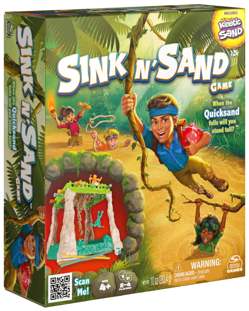 Sink N’ Sand, Quicksand Kids Board Game with Kinetic Sand for Sensory Fun and Learning – Easy Toy Gift Idea, for Preschoolers and Kids Ages 4 and up One Size