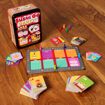 Gamewright | Sushi Go Party Game | Card Game | Ages 8+ | 2-8 Players | 20 Minutes Playing Time