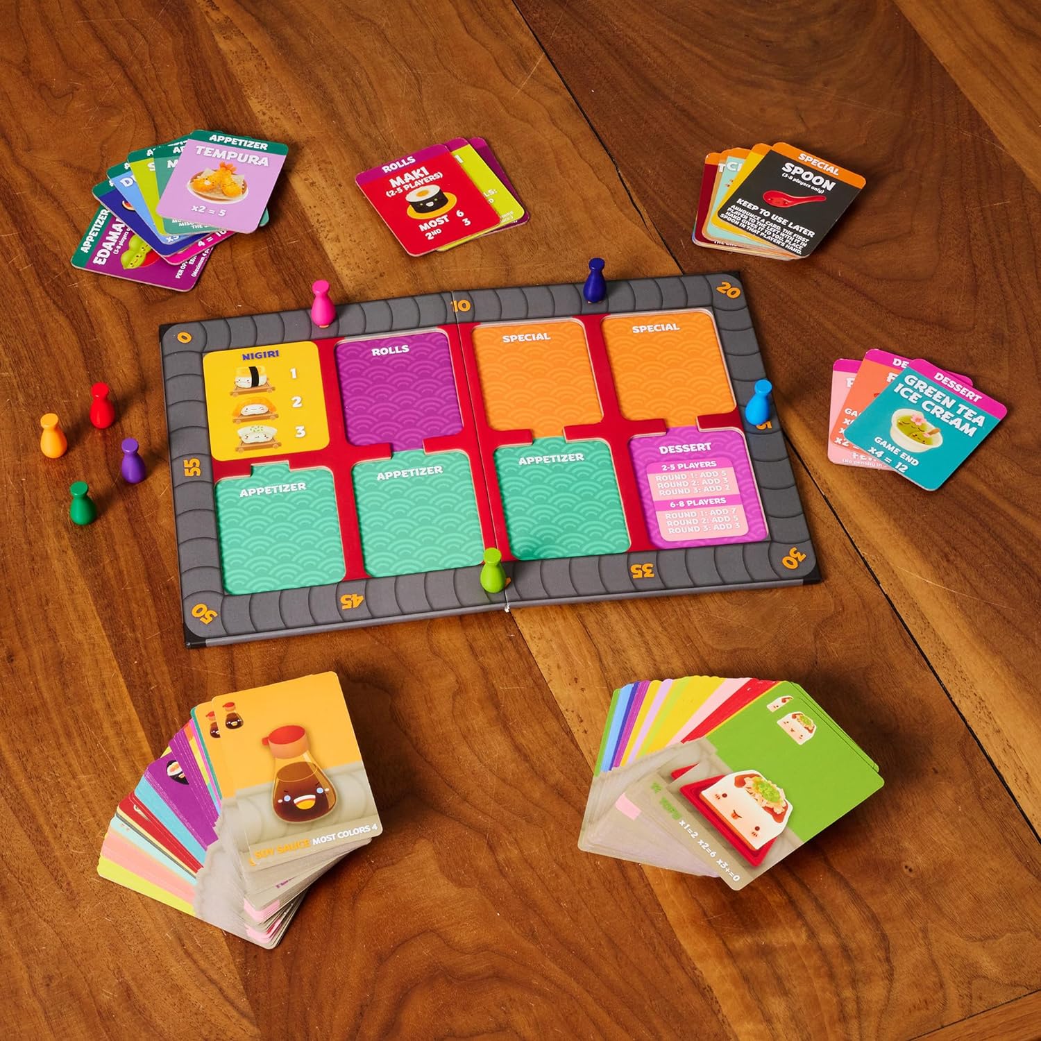 Gamewright | Sushi Go Party Game | Card Game | Ages 8+ | 2-8 Players | 20 Minutes Playing Time