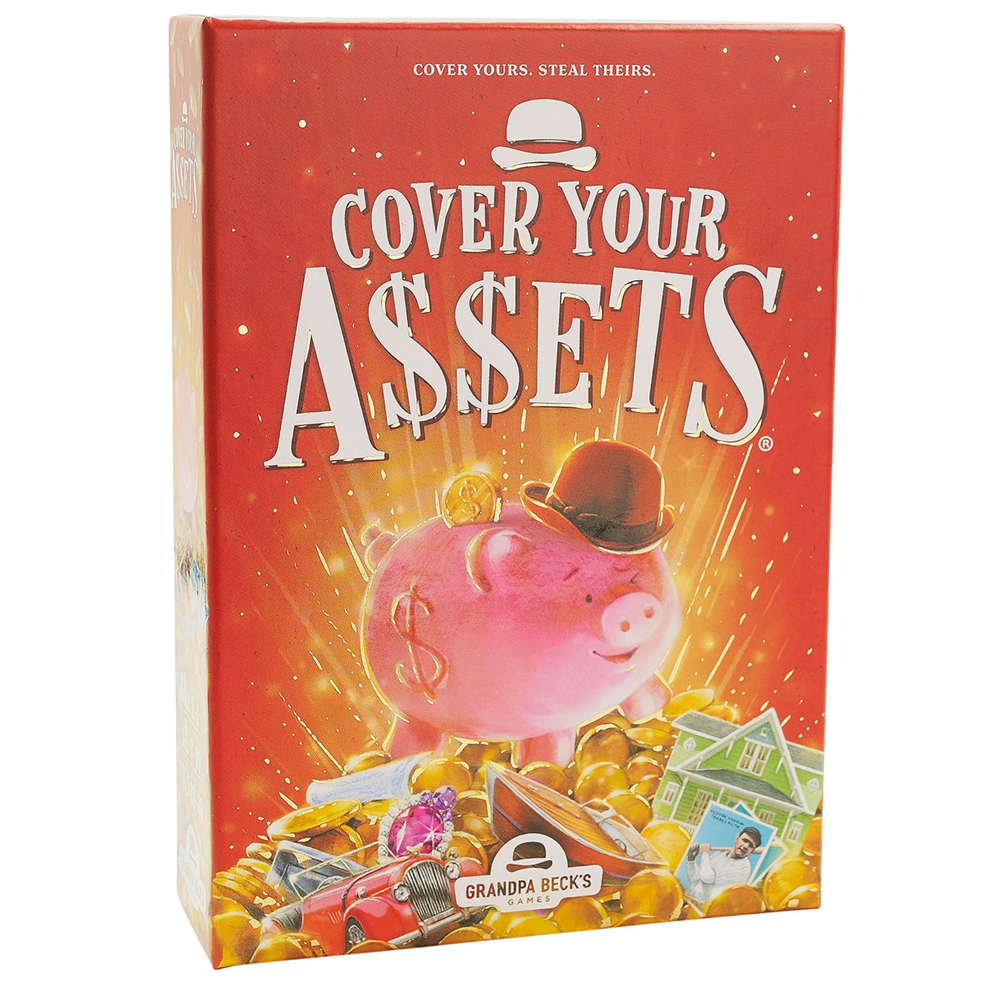 Cover Your Assets Grandpa Beck's Games from The Creators of Skull King | Easy to Learn and Outrageously Fun for Kids, Teens, & Adults | 2-6 Players Ages 7+