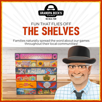 Cover Your Assets Grandpa Beck's Games from The Creators of Skull King | Easy to Learn and Outrageously Fun for Kids, Teens, & Adults | 2-6 Players Ages 7+