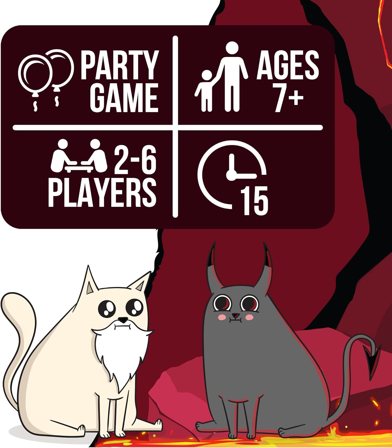 Exploding Kittens Good vs. Evil - 55 Cards Inspired by The Netflix Series - Elevate with New Characters - Funny Card Games for Adults and Kids, Easy to Learn Family Games - Ages 7 and Up