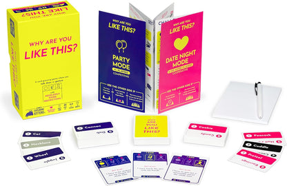 Exploding Kittens Presents: Why Are You Like This? Card & Board Game - A Silly Guessing Game of Talking, Drawing & Gesturing - Fun Party Game for Adults, Teens & Date Nights - 2+ Players, Ages 14+