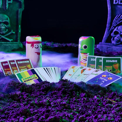 Zombie Burrito by Exploding Kittens - An Epic Card & Board Game Battle for Survivors vs Zombies - Fast-Paced, Dodgeball Party Game for Adults, Teens, Kids Ages 7+ - 2-6 Players