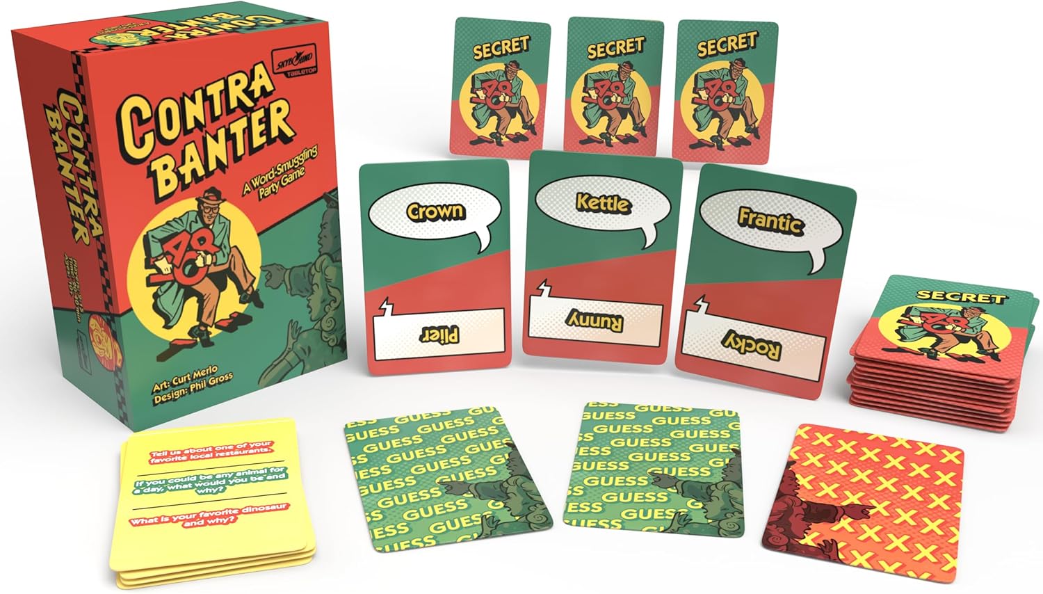 Contrabanter - The Ultimate Word-Smuggling Party Card Board Game for 2 to 15 Players Ages 10+ - Fun Fast-Paced Team-Based Deduction and Strategy Game