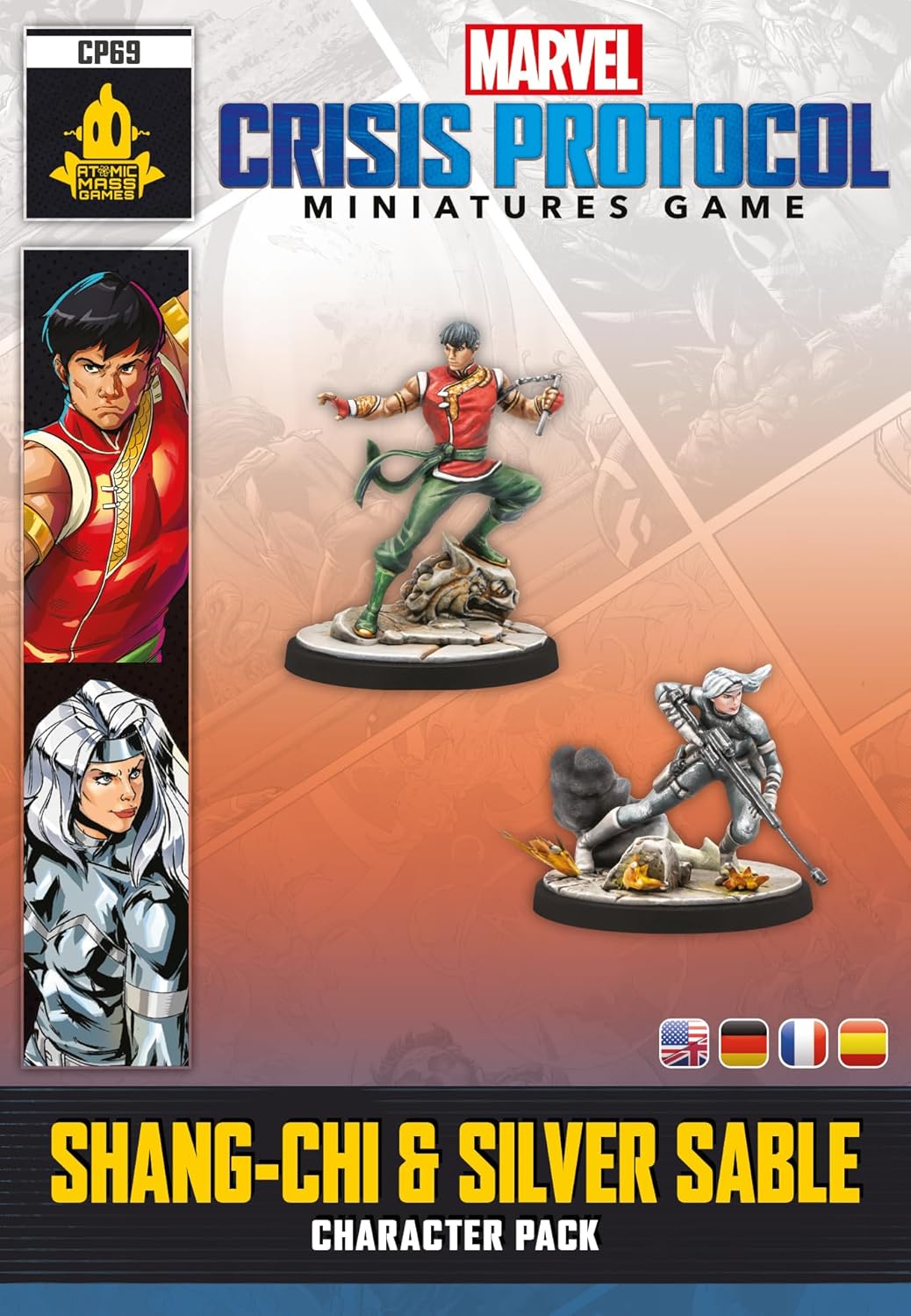 Atomic Mass Games | Marvel Crisis Protocol: Shang-Chi & Silver Sable | Expansión de Miniaturas | A Partir de 14 Años | para 2 Jugadores | 90 Minutos por Partida | Multilenguaje (Incluye Español