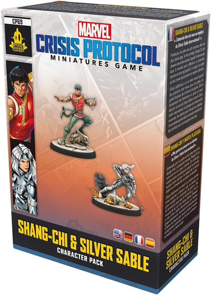 Atomic Mass Games | Marvel Crisis Protocol: Shang-Chi & Silver Sable | Expansión de Miniaturas | A Partir de 14 Años | para 2 Jugadores | 90 Minutos por Partida | Multilenguaje (Incluye Español