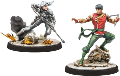 Atomic Mass Games | Marvel Crisis Protocol: Shang-Chi & Silver Sable | Expansión de Miniaturas | A Partir de 14 Años | para 2 Jugadores | 90 Minutos por Partida | Multilenguaje (Incluye Español