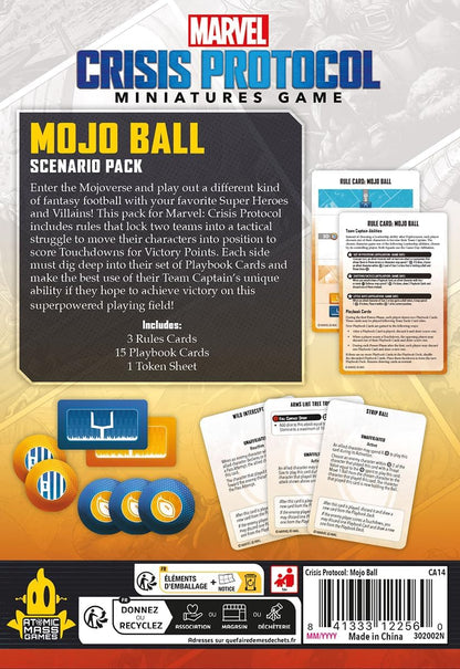 Atomic Mass Games | Marvel Crisis Protocol: Mojo Ball | Scenario Pack | Juego de Miniaturas | A Partir de 14 Años | para 2 Jugadores | 45 Minutos por Partida | Multilenguaje (Incluye Español