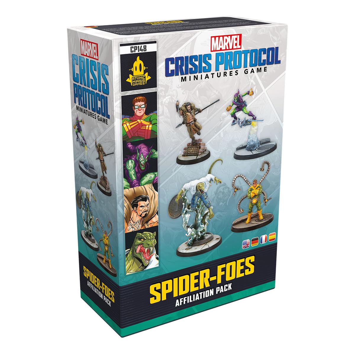 Atomic Mass Games | Marvel Crisis Protocol: Spider-Foes | Expansión | Juego de Miniaturas | A Partir de 14 Años | para 2 Jugadores | 90 Min por Partida | Multilenguaje (Incluye Español