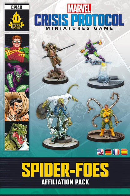 Atomic Mass Games | Marvel Crisis Protocol: Spider-Foes | Expansión | Juego de Miniaturas | A Partir de 14 Años | para 2 Jugadores | 90 Min por Partida | Multilenguaje (Incluye Español
