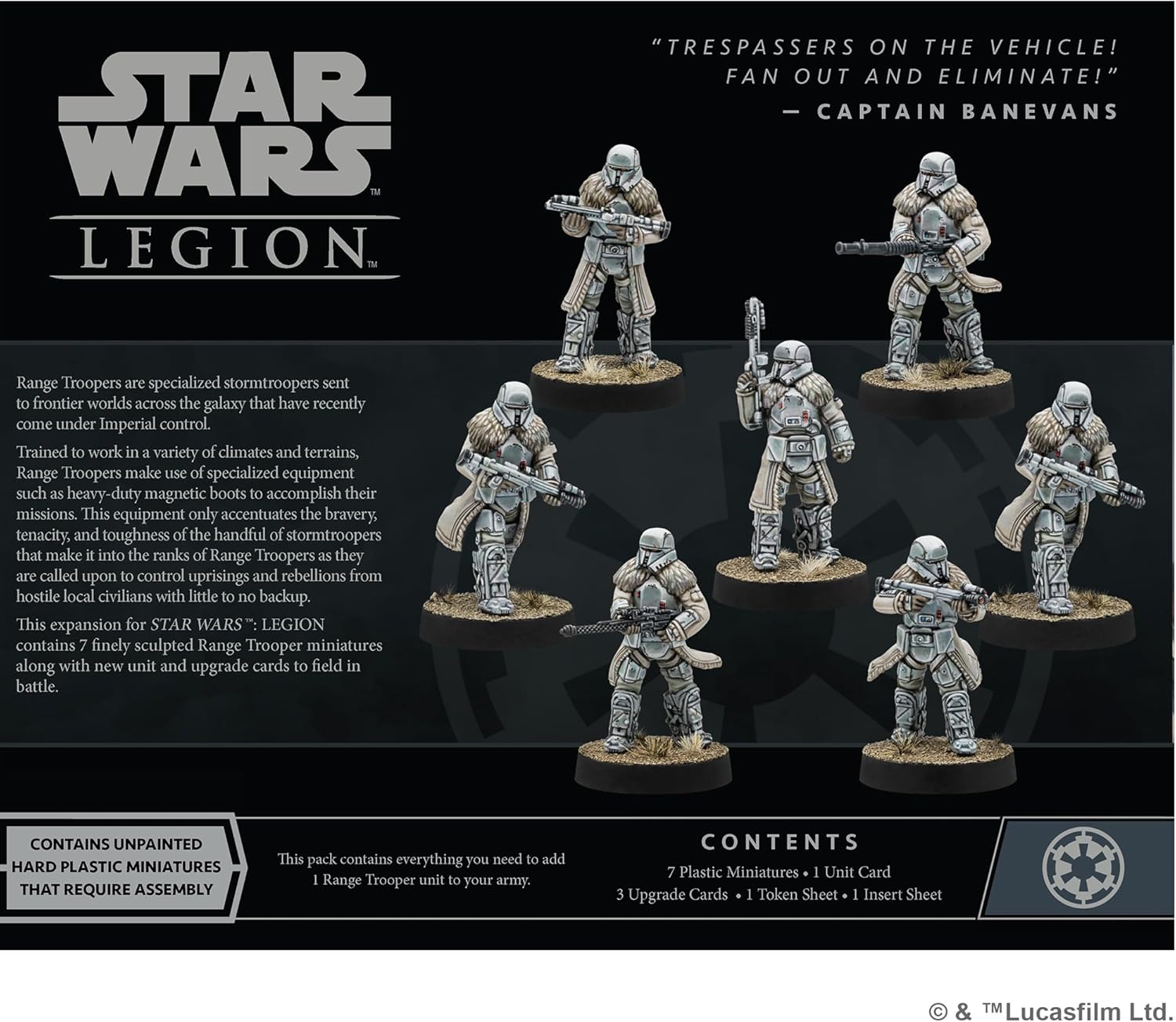 Star Wars: Legion Range Troopers Expansion – Entfesseln Sie die Macht der imperialen Troopers! Tabletop-Miniatur-Strategiespiel für Kinder und Erwachsene, ab 14 Jahren, 2 Spieler, 3 Stunden Spielzeit