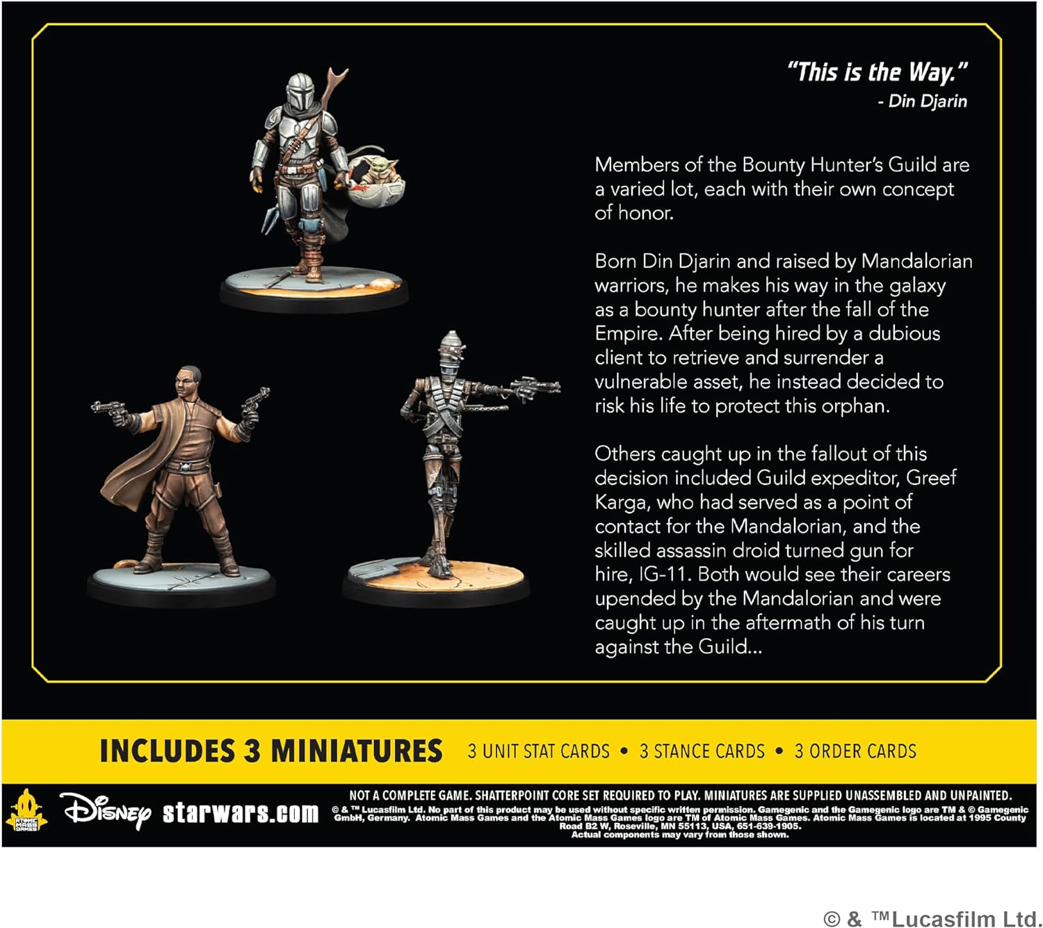 Atomic Mass Games | Star Wars Shatterpoint: Certified Guild | Squad Pack | Juego de Miniaturas | A Partir de 14 Años | para 2 Jugadores | 90 Minutos por Partida | Multilenguaje (Incluye Español