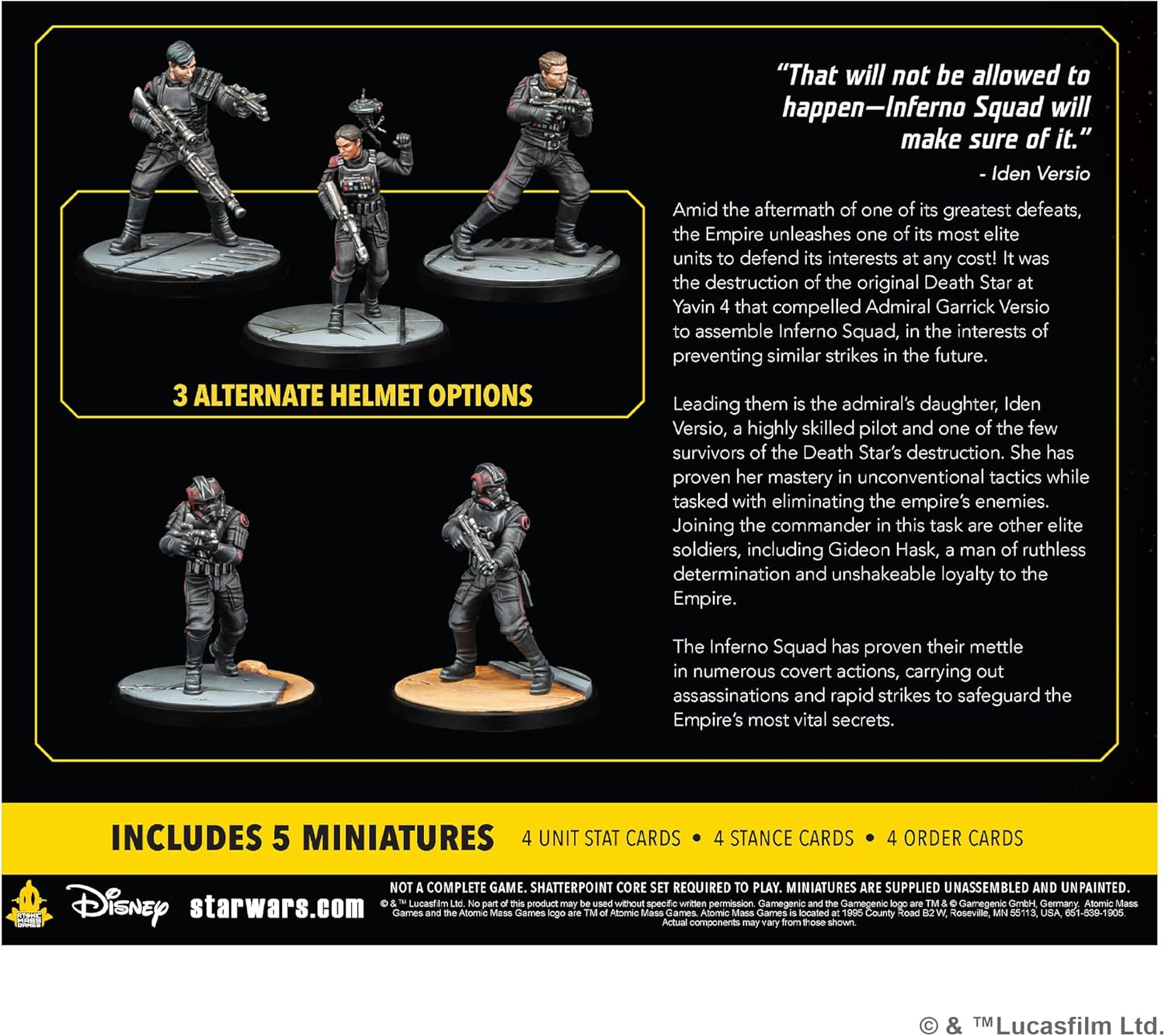 Atomic Mass Games | Today The Rebellion Dies | Squad Pack | Juego de Miniaturas | A Partir de 14 Años | para 2 Jugadores | 90 Minutos por Partida | Multilenguaje (Incluye Español