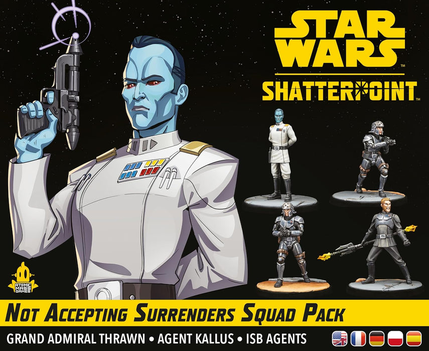 Atomic Mass Games | Star Wars Shatterpoint: Not Acepting Surrenders Squad Pack | A Partir de 14 Años | para 2 Jugadores | 90 Minutos por Partida | Multilenguaje (Incluye Español