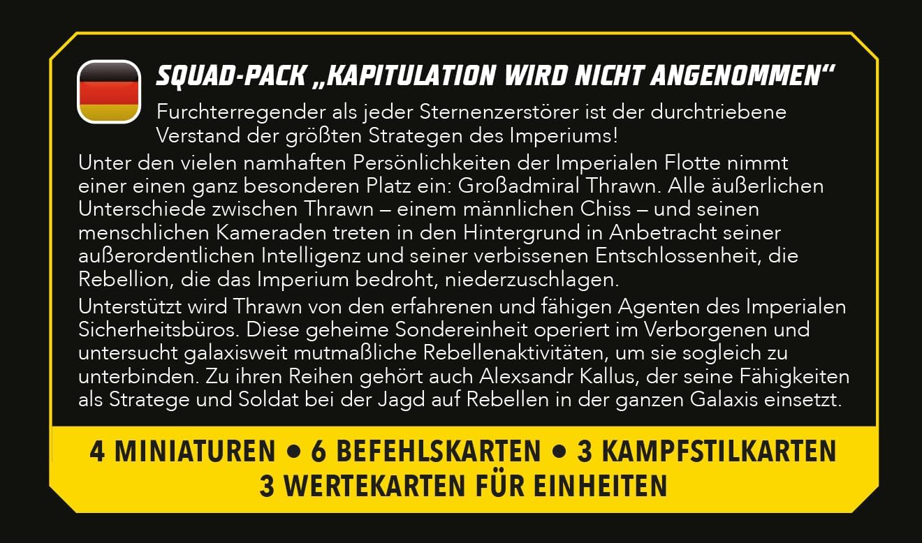 Atomic Mass Games | Star Wars Shatterpoint: Not Acepting Surrenders Squad Pack | A Partir de 14 Años | para 2 Jugadores | 90 Minutos por Partida | Multilenguaje (Incluye Español