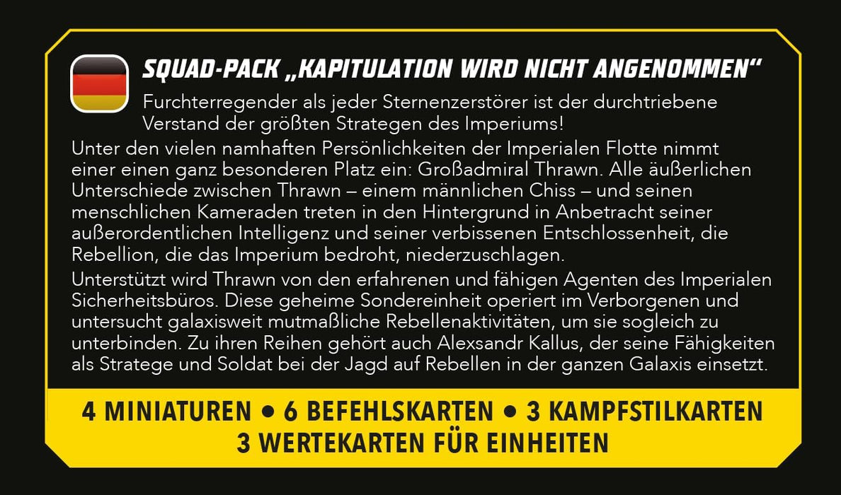 Atomic Mass Games | Star Wars Shatterpoint: Not Acepting Surrenders Squad Pack | A Partir de 14 Años | para 2 Jugadores | 90 Minutos por Partida | Multilenguaje (Incluye Español