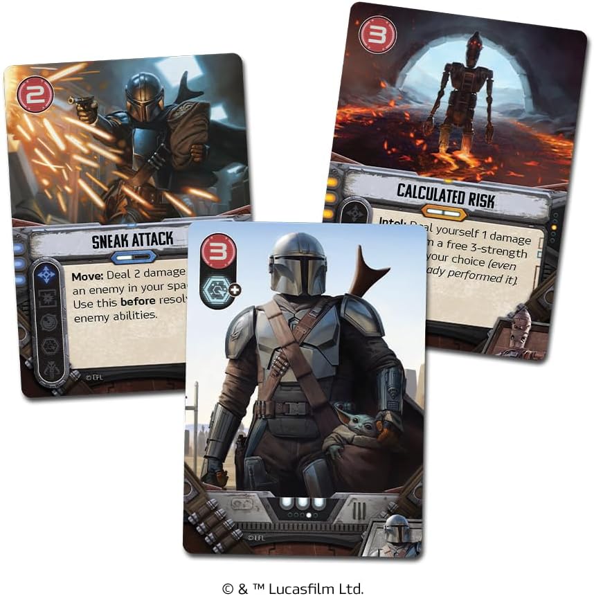 Unexpected Games | Star Wars The Mandalorian Adventures | Cooperative Board Game | Ages 12+ | 1-4 Players | 30-60 Minutes Playing Time