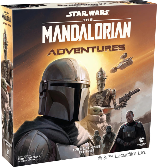 Unexpected Games | Star Wars The Mandalorian Adventures | Cooperative Board Game | Ages 12+ | 1-4 Players | 30-60 Minutes Playing Time