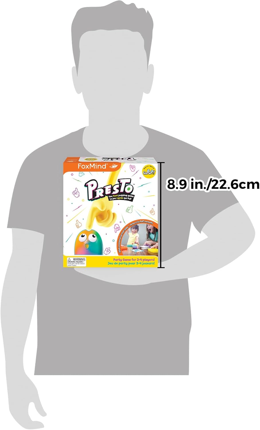 FoxMind Games: Go Pop! Presto, Fidget Popping Game, Family Fun Game, Includes 4 Exclusive Editions, 2 to 4 Players, For Ages 6 and up