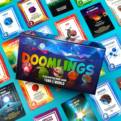 Doomlings Classic Card Game (Base Game) Fun Family Card Game for Adults Teens & Kids for Game Night & Travel Game | 2-6 Players, Ages 10+ Lightning Edition
